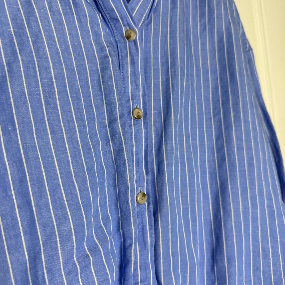 Rachel Zoe Blue and White Striped Shirt (Box B) - Picture 3 of 5
